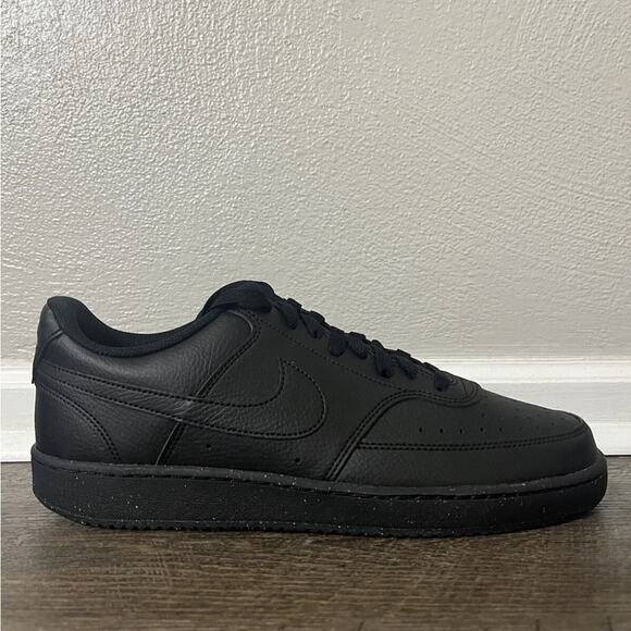 Nike Court Vision Low Next Nature Triple Black Men's Shoe Size 11 DH2987-002 - Picture 1 of 4